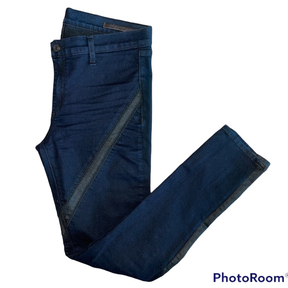 Rag & Bone Blue Crochet Mid Rise Skinny Leg Denim Jeans 31